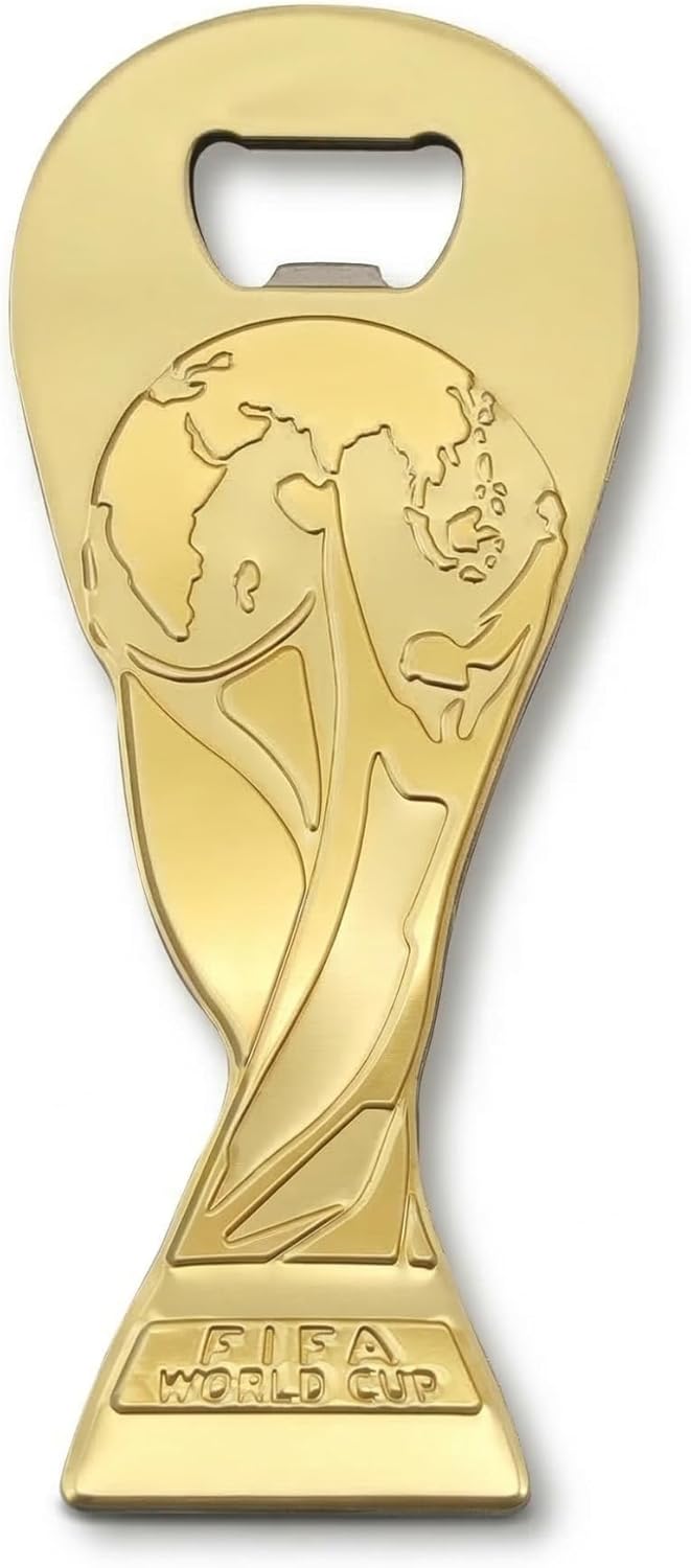 Official 2026 FIFA World Cup Trophy Magnetic Metal Bottle Opener (5.75" x 2.5")