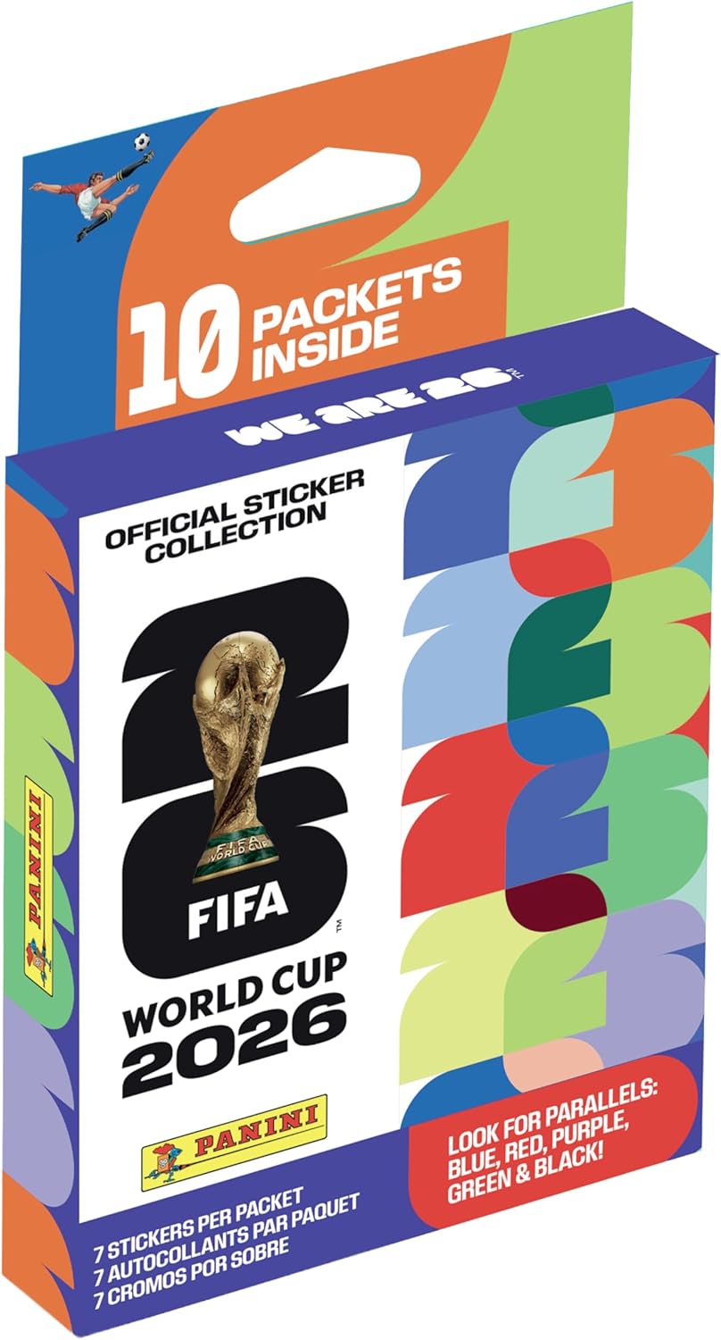 2026 Panini FIFA World Cup Sticker EcoBlister — 10 Official Sticker Packs